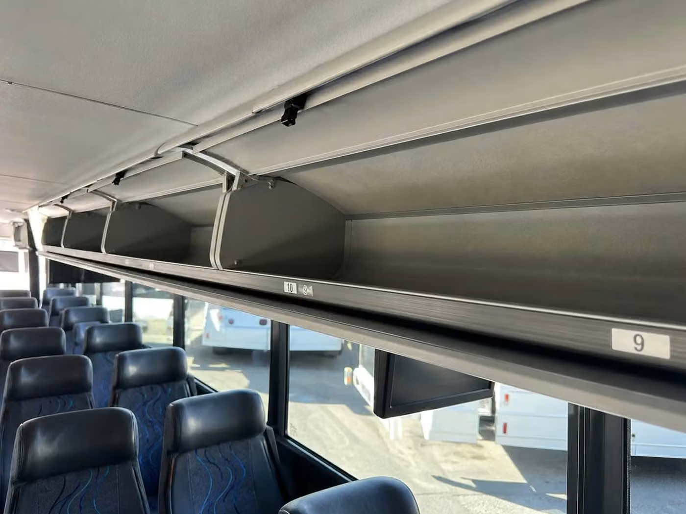 opelika 18 passenger minibus overhead storage
