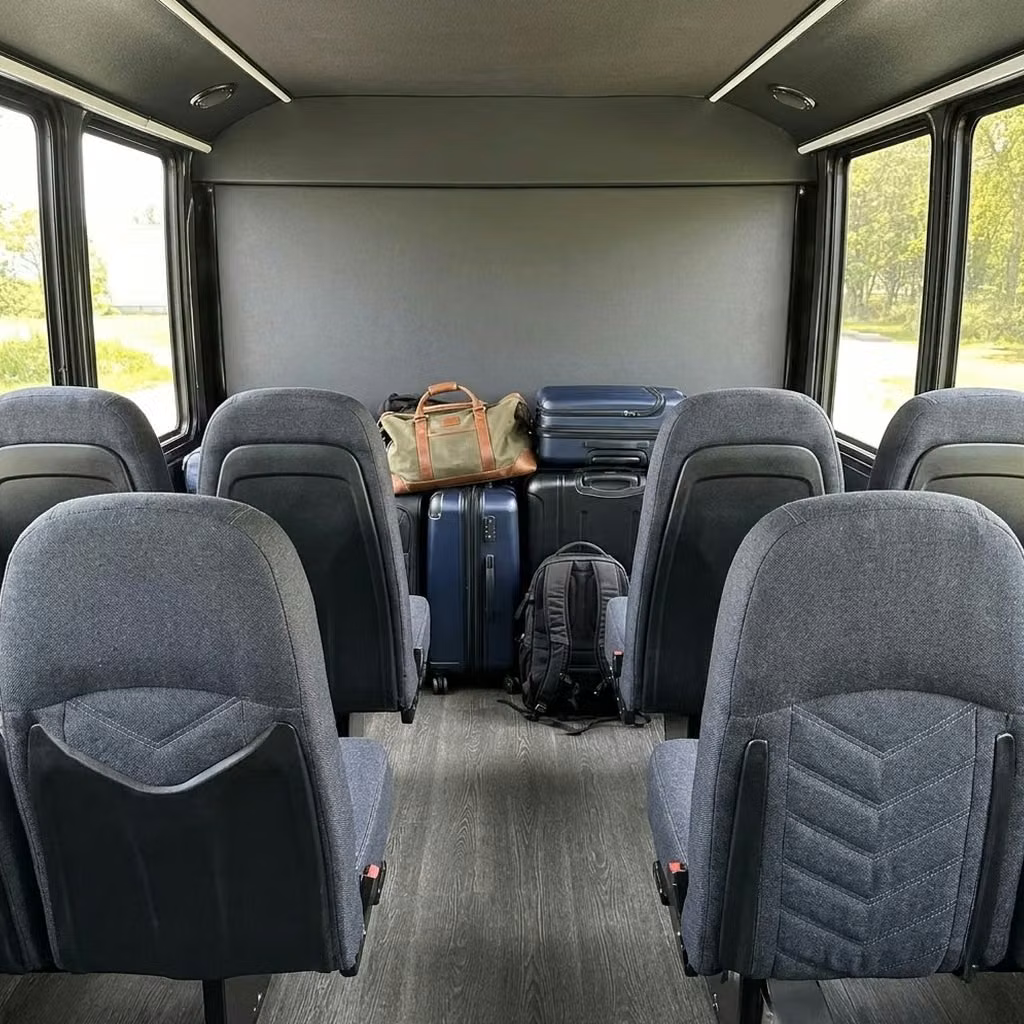 opelika 25 passenger minibus luggage area