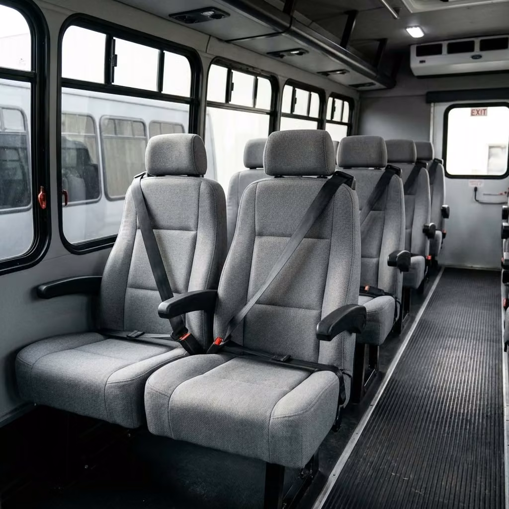 opelika 35 passenger minibus reclining seats