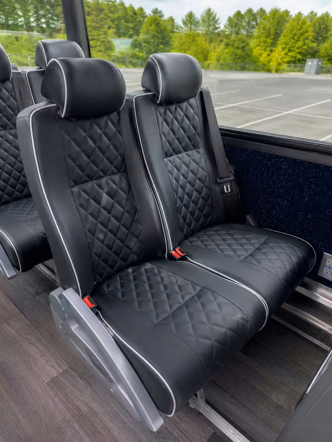 opelika 56 passenger charter bus reclining seats