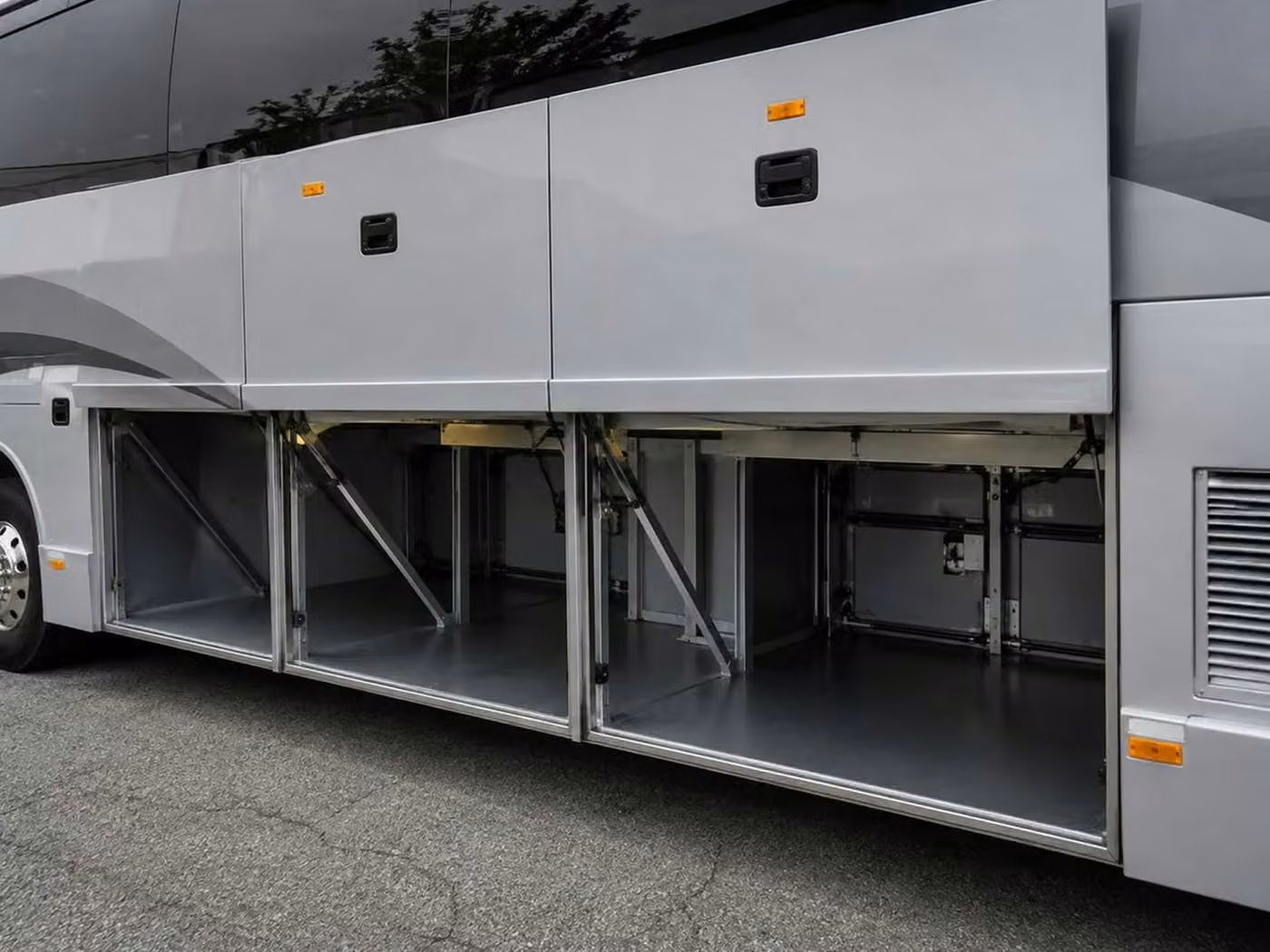 opelika charter bus under bus storage