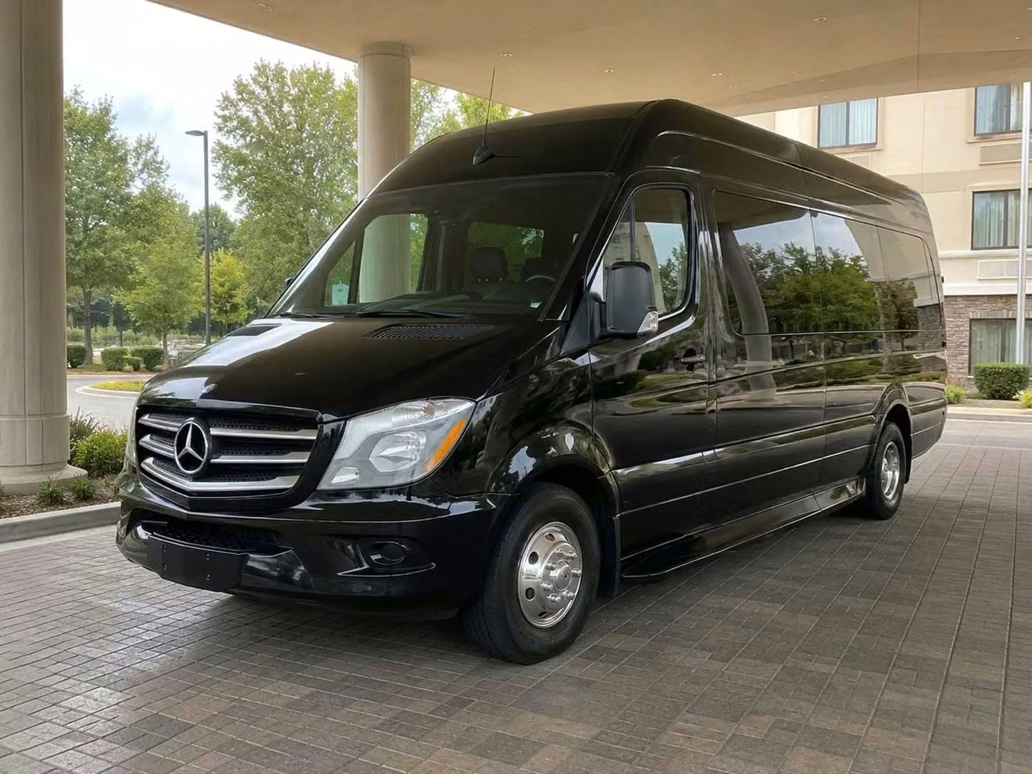 opelika sprinter van rental with driver tinted windows