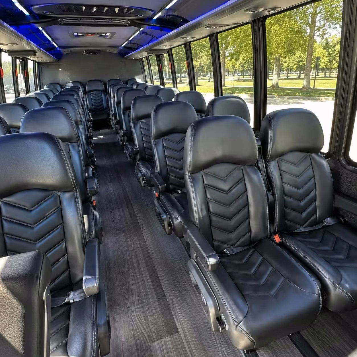 28 passenger minibus inside