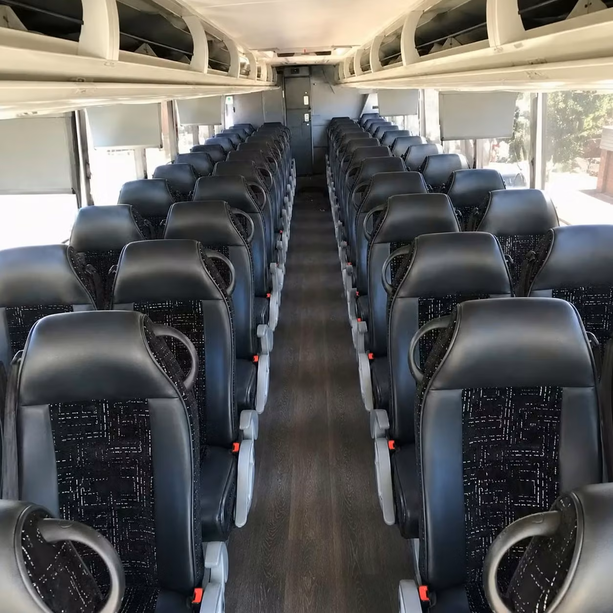 56 passenger charter bus interior